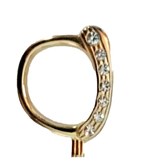 VINTAGE Gold Tone Rhinestone Glasses Brooch Pin Reading Eyewear Sun Protection - Picture 4 of 9